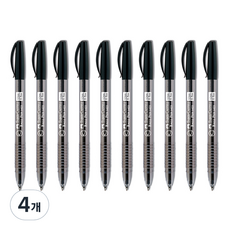 파버카스텔 유성펜 크리스탈 1423 0.5mm, 블랙, 40개