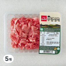 하이포크 무항생제 인증 한돈 뒷다리 제육용 (냉장), 5개, 300g