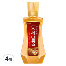 동서 아카시아 벌꿀, 900g, 4개