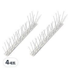Green Hug 不鏽鋼防鳥刺 33cm + 20入尖刺套組 60g, 4套