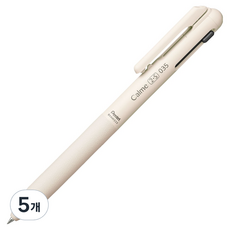 펜텔 카르므 다기능 멀티 볼펜 앤 샤프 0.35mm BXAW333, 베이지, 5개
