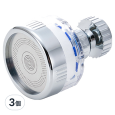 小麥購物 360度水龍頭增壓過濾器 L2158, 3個, 無香