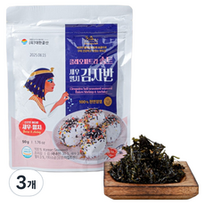 클레오파트라솔트 돌김 김자반 새우 멸치맛, 3개, 50g