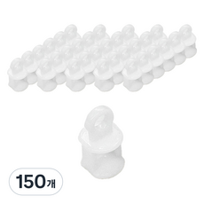 더원홈데코 커튼레일 룰러 1.2 x 2.3 cm, 화이트, 150개