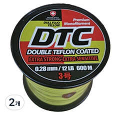 MONCROSS SWITZERLAND DTC 單絲路亞遠投海釣淡水鰻魚大容量散裝尼龍釣魚線, 黃色, 2個