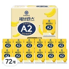 세브란스에이투 전용목장 A2 단백우유 바나나, 125ml, 72개