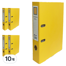 영오 2공 레버아치 LA 바인더 5cm, 노랑, 10개