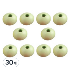 마다꾸미 우드비즈 DIY공예 나무구슬 12mm, 연두색, 30개