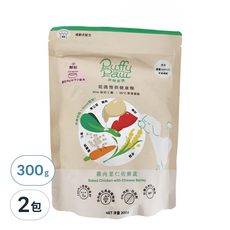 Puffy Paw 派特芙德 成齡犬 低溫慢烘健康糧 小顆粒 ,雞肉薏仁佐鮮蔬,300g,2包