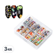 메탈 네일 필름 세트, 16, 3세트