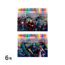 마블 어벤져스 색연필, 20색, 6개