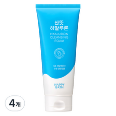 HAPPY BATH 清爽玻尿酸洗面乳, 200g, 4個