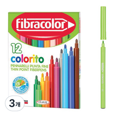 에타펠트 파인씬 포인트 파이버 워셔블 마카펜, 12색, 3개