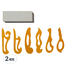 KORING 綜合雲形標準模板 6件組 K-1200S-6p, 2套, 單一顏色