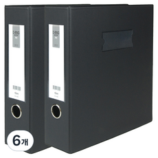 마이다스 PVC 고주파 D링 A4 바인더 3공 7cm, 흑색, 6개
