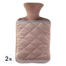 URBANFIC 絎縫溫水熱敷袋 棕色1 1000ml, 2個