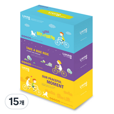 리빙티슈 소프트 미용, 250매, 15개
