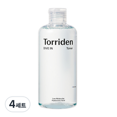 토리든 다이브인 저분자 히알루론산 토너 300ml + 100ml, 4세트