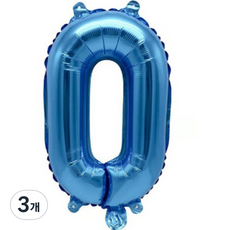 Pang Party 字母氣球 O 40cm, 藍色, 3個