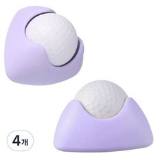 Khohimo 腳底按摩滾輪 身體指壓球 7 x 7 x 4.5 cm 4W341, 4個, 紫色