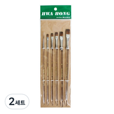화홍산업 937 디자인 구성붓 세트 6종, 1환, 1평, 2호, 3호, 4호, 5호, 2세트