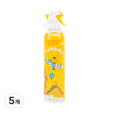 컬러풀선데이 유아 거품 목욕 촉감놀이 버블 클렌저 바나나, 옐로우, 5개, 200ml