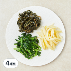 식탁위의사계 비빔밥용 삼색나물2 열무 + 도라지 + 건취 세트 200g, 4세트