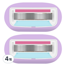 마켓링 여성용 귀여운 면도기 퍼플 type3, 4개, 1개입