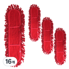 World Clean Risking 紅色濕拖把布, 16個