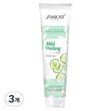 샤카트 페이스 바디 각질 제거 필링젤 오이향, 310ml, 3개