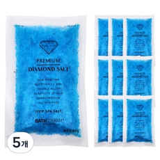 바스참 다이아몬드 솔트 입욕제 민트, 800g, 5개