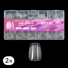 BARNA Edge Soft美甲片 12款 各50枚入, 單一顏色, 2個