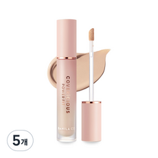 바닐라코 커버리셔스 파워 핏 컨실러 5.5g, 21호 피치, 5개