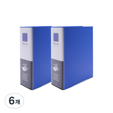 희망사무포인트 2공 파이프 바인더 A4 9X7 민 Br497, 청색, 6개