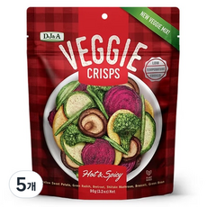DJ&A 蔬菜脆片 Hot&Spicy, 5包, 90g