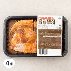 몬스터쉐프 칼집 돼지 된장구이, 1kg, 4개
