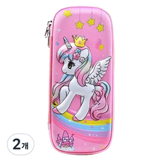 ARTJOY 3D立體鉛筆盒, 2個, 獨角獸