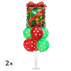 P&B UNITY 聖誕節氣球架 11 緞帶禮物盒, 2個, 混合顏色