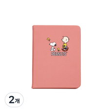 Peanuts 高級精裝筆記本 小, 珊瑚粉色, 2個