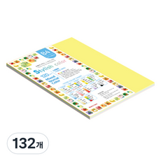 종이문화 스타일리쉬 얇은 혼합색지 120g 02 SN Tone, 132개, B4