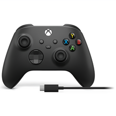 Microsoft 微軟 XBOX 無線控制器 + USB-C 纜線, 1個, 黑色
