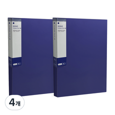 투코비 도노 클리어화일 A4 40매, 네이비, 4개