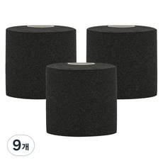 크리다 언더랩 근본 스포츠테이프 3.5cm x 20m 블랙, 9개, 1개입