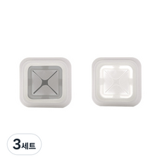 Funtastic Coco Holder 抹布架 2件組, 灰色, 透明, 3套