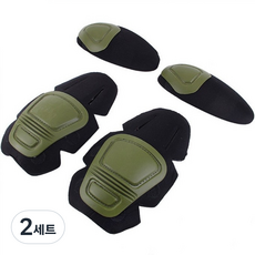 나음다름 팔꿈치 그린 2p + 무릎 패드 그린 2p 세트, 2세트