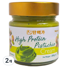 단백가 고단백 피스타치오 크림, 200g, 2개