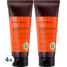 MED ALL RCP植萃精油強健髮根護髮素 清新柑橘香, 200ml, 4個