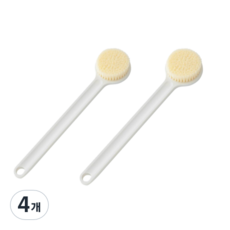 柔軟身體刷, 4個, 白色