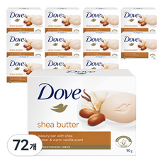 도브 시어버터 뷰티바 비누 바닐라향, 90g, 72개