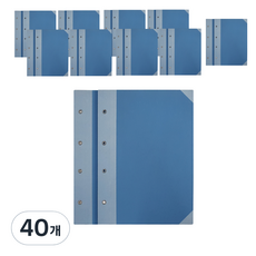 영오 친환경 종이 청표지 세로형 좌철 A4 2p, 혼합색상, 40개